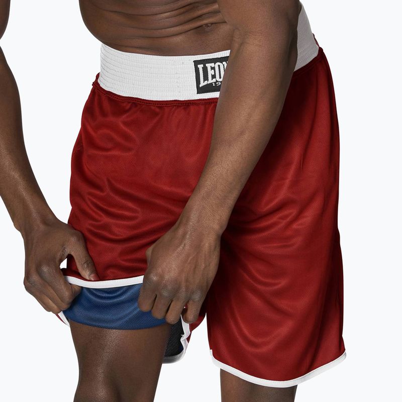 Leone Double Face Boxing modré/červené pánske obojstranné boxerské šortky AB215 3