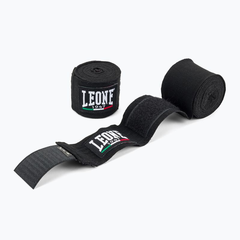 Boxerské bandáže LEONE 1947 Hand Wraps 450 cm čierna