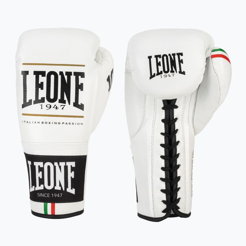 Boxerské rukavice LEONE 1947 Shock Plus white