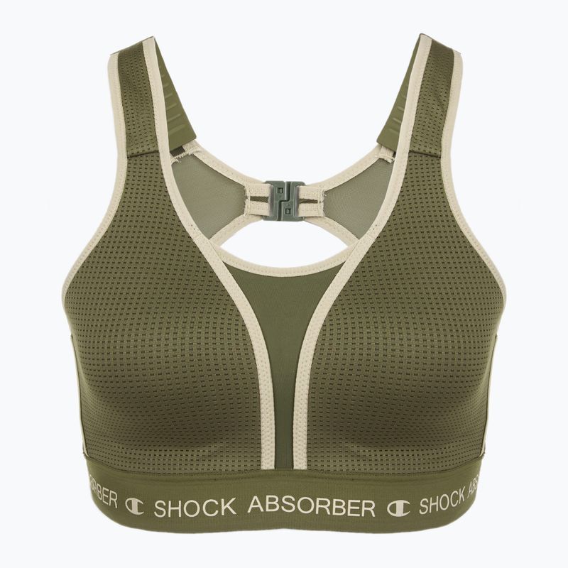 Športová podprsenka Shock Absorber Ultimate Run Bra Padded khaki