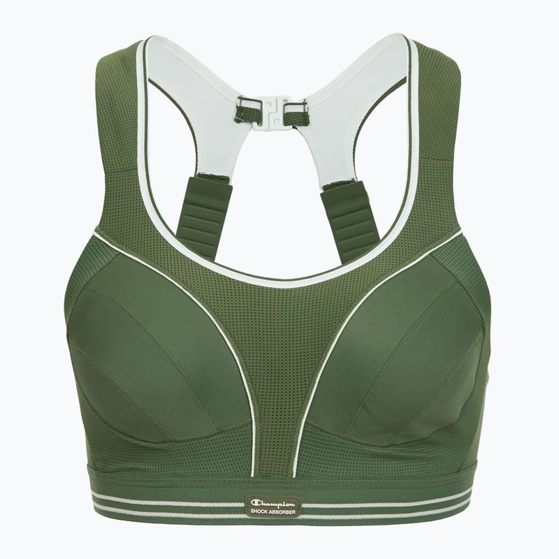 Fitness podprsenka Shock Absorber Ultimate Run Bra greyish green