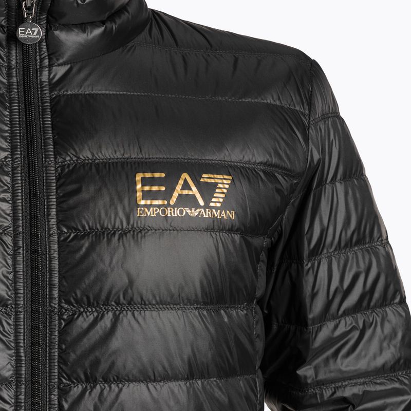 Pánska bunda EA7 Emporio Armani Train Core ID Down Light black/gold s logom 2