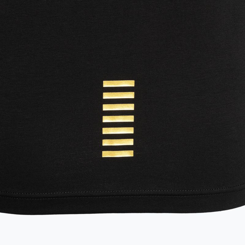 Pánska polokošeľa EA7 Emporio Armani Train Core ID black/gold s logom 4