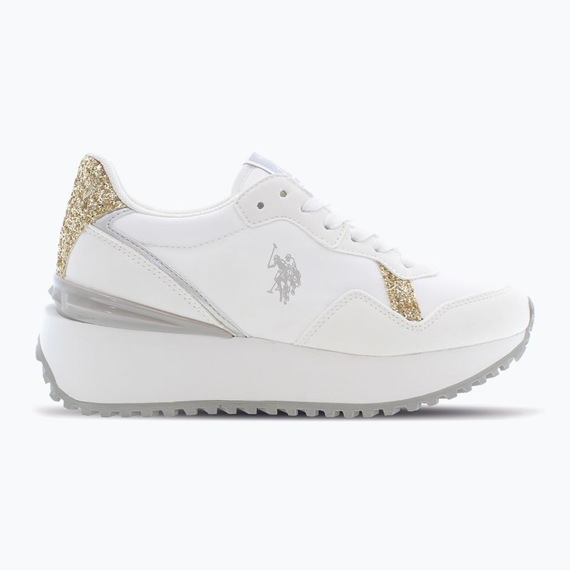 Dámska obuv U.S. Polo Assn. BAYLE003C white/gold 8