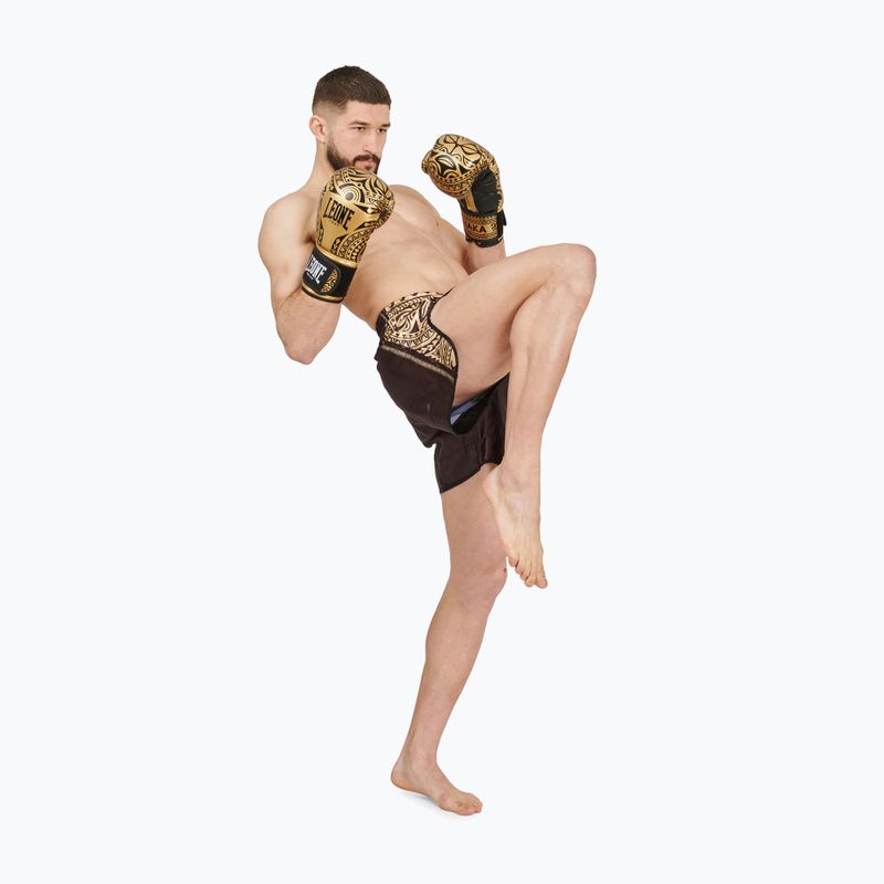 Boxerské rukavice LEONE 1947 Haka black/gold 10