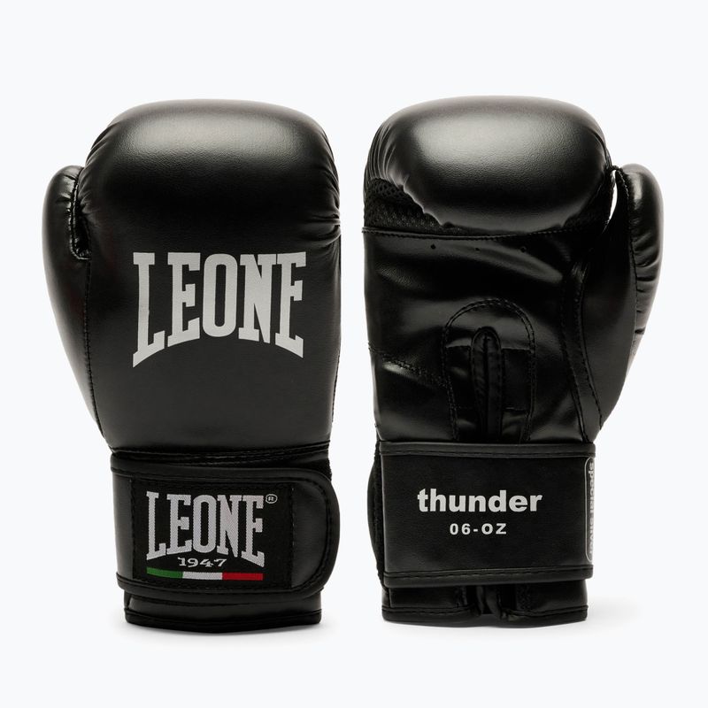 Detské boxerské rukavice LEONE 1947 Thunder Jr black