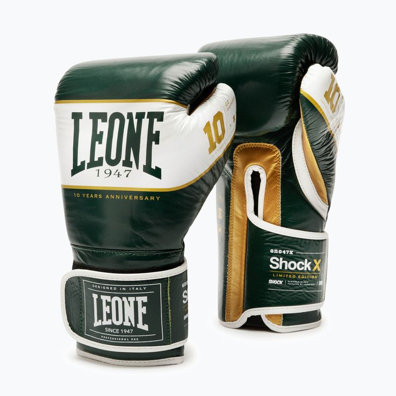 Boxerské rukavice LEONE 1947 Shock X green 2