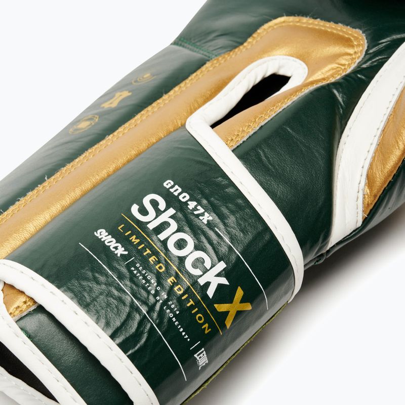 Boxerské rukavice LEONE 1947 Shock X green 9