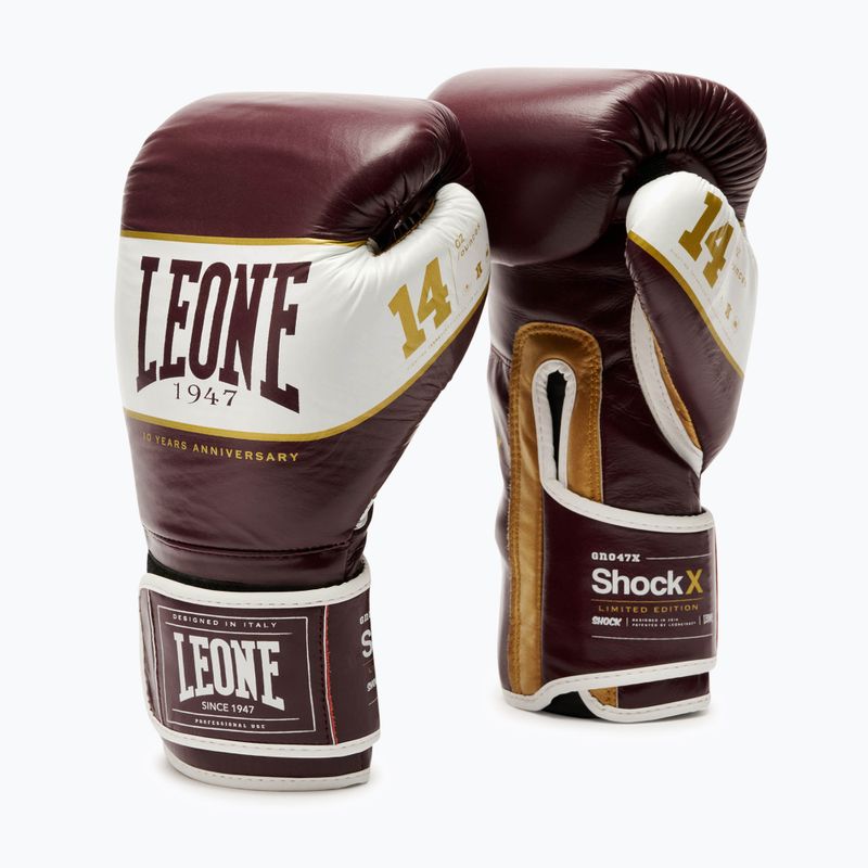 Boxerské rukavice LEONE 1947 Shock X bordeaux 2