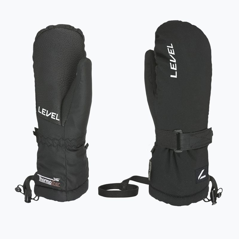 Detské lyžiarske rukavice Level Junior Mitt black