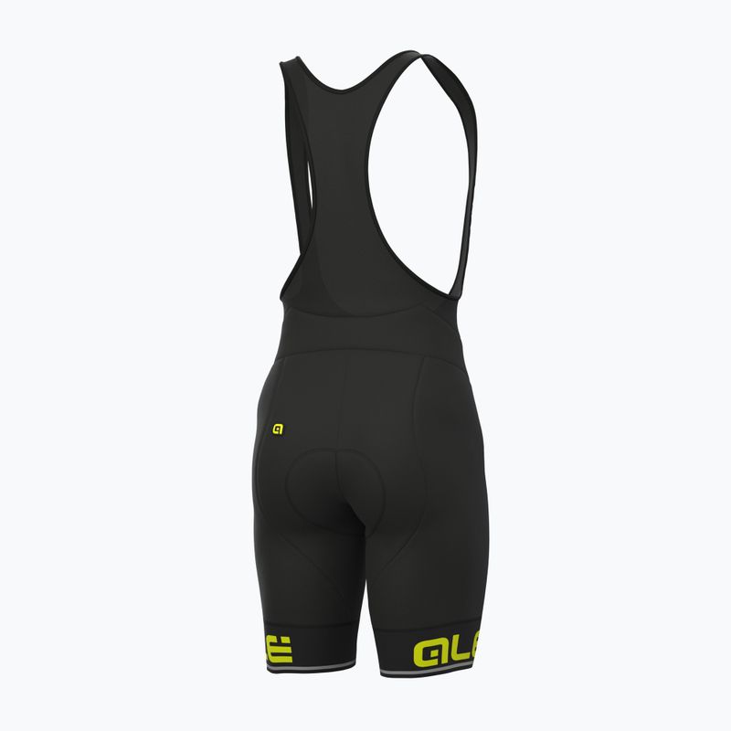 Pánske cyklistické šortky Alé Corsa Bibshort black/yellow L13654018 6