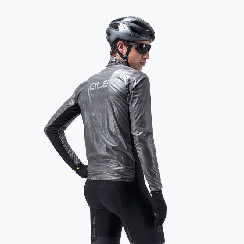 Pánska cyklistická bunda Alé Black Reflective grey L20037401 2