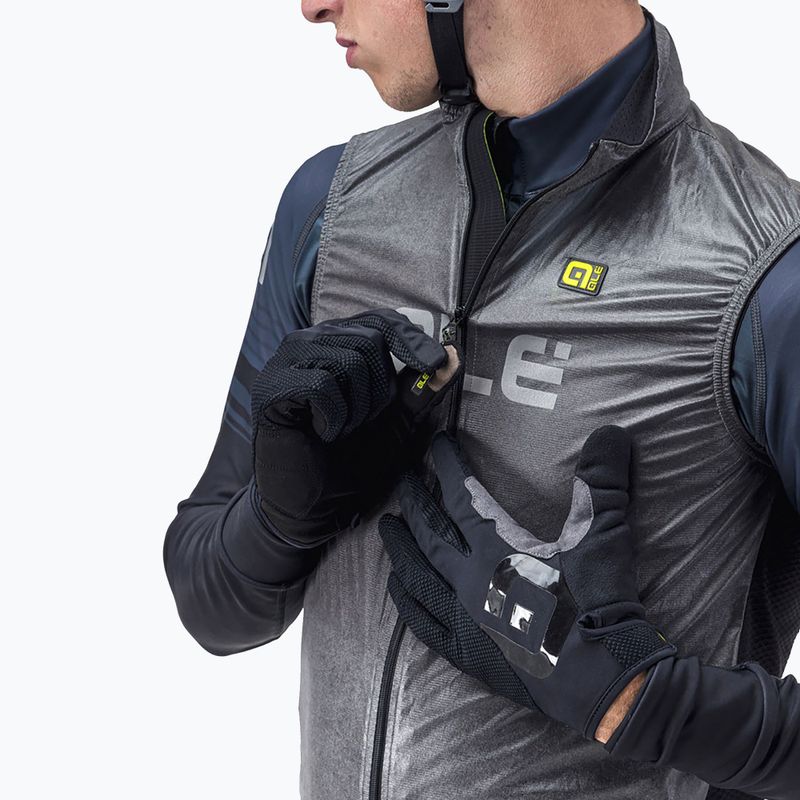 Pánska cyklistická vesta Alè Black Reflective grey L20038401 4