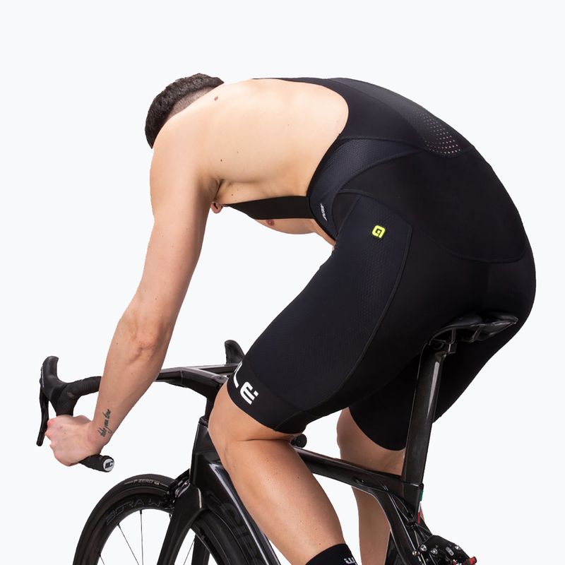 Pánske cyklistické šortky Alé Agonista Plus Bibshort čierno-biele L20150467 2