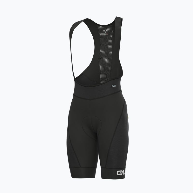 Pánske cyklistické šortky Alé Agonista Plus Bibshort čierno-biele L20150467 7