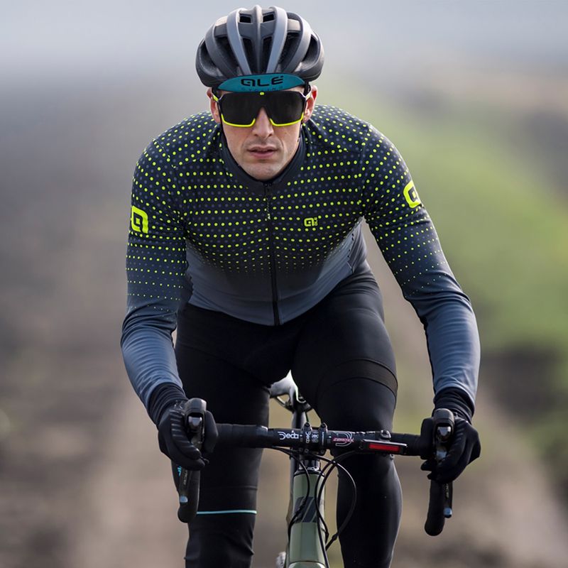 Pánska cyklistická mikina Ale Bullet sivá L21002612 9