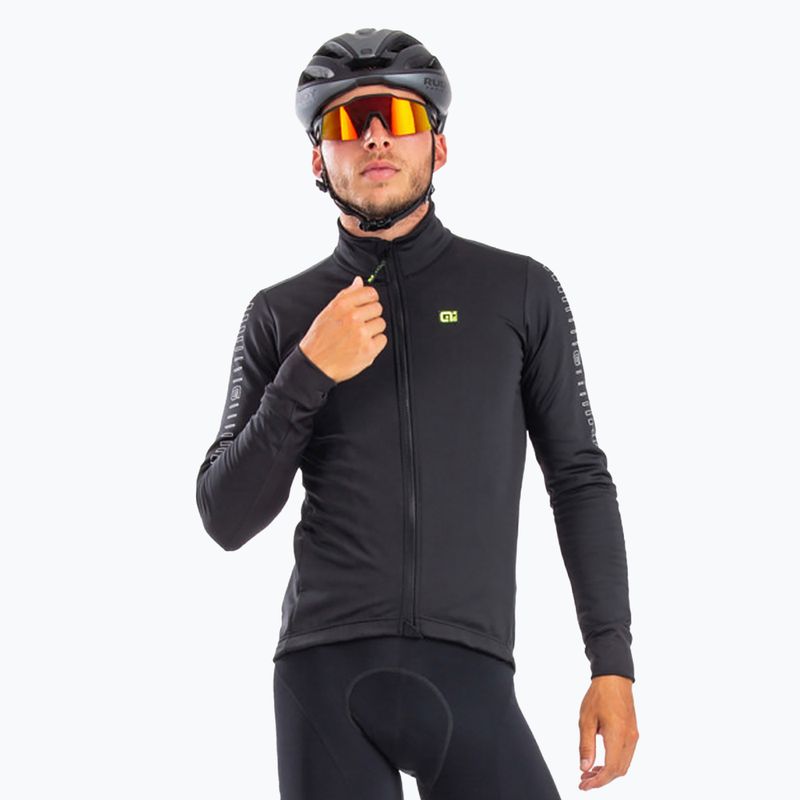 Pánska cyklistická bunda Alé Fondo čierna L21046401
