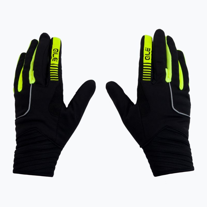 Pánske cyklistické rukavice Alé Windprotection čierne L21047540 3