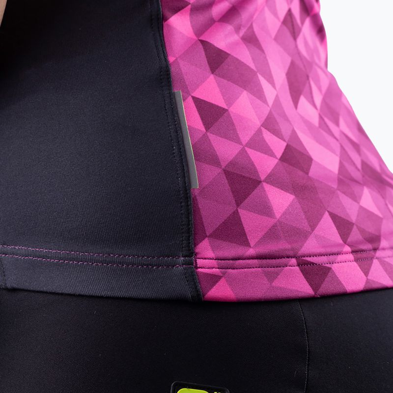 Dámsky cyklistický dres Alé Triangles pink and black L21112543 7