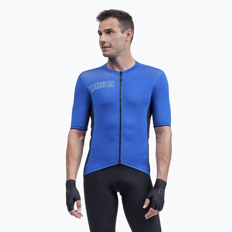 Pánsky cyklistický dres Alé Color Block modrý L14240219