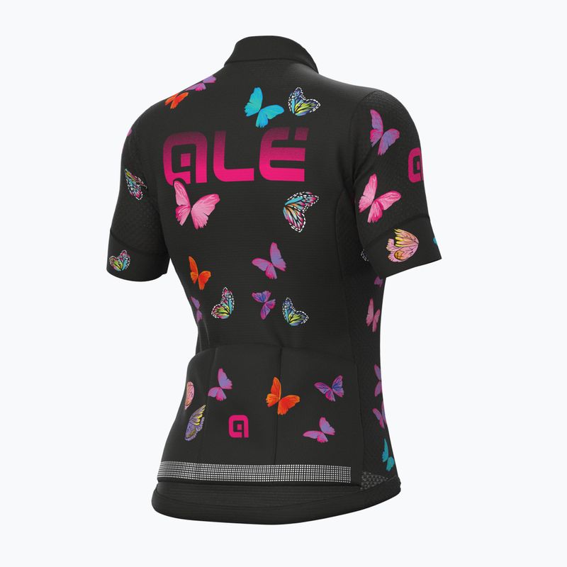 Dámsky cyklistický dres Alé Maglia Donna MC Butterfly black L21169401 2
