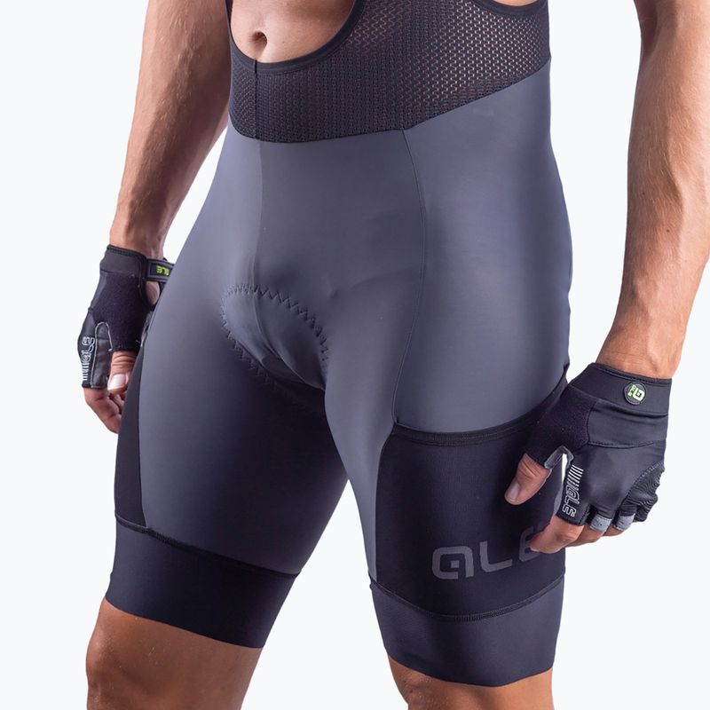 Pánske cyklistické šortky  Alé Stones Cargo Bibshorts šedé 3