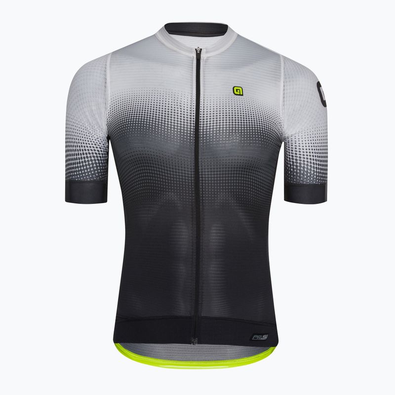 Pánsky cyklistický dres Alé Gradient čiernobiely L22144400