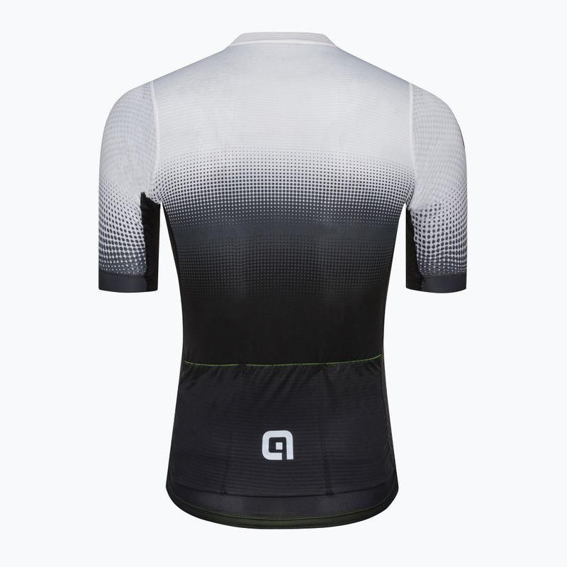 Pánsky cyklistický dres Alé Gradient čiernobiely L22144400 2