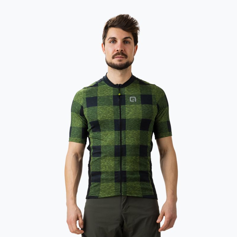 Pánsky cyklistický dres Alé Scottish green L22133462