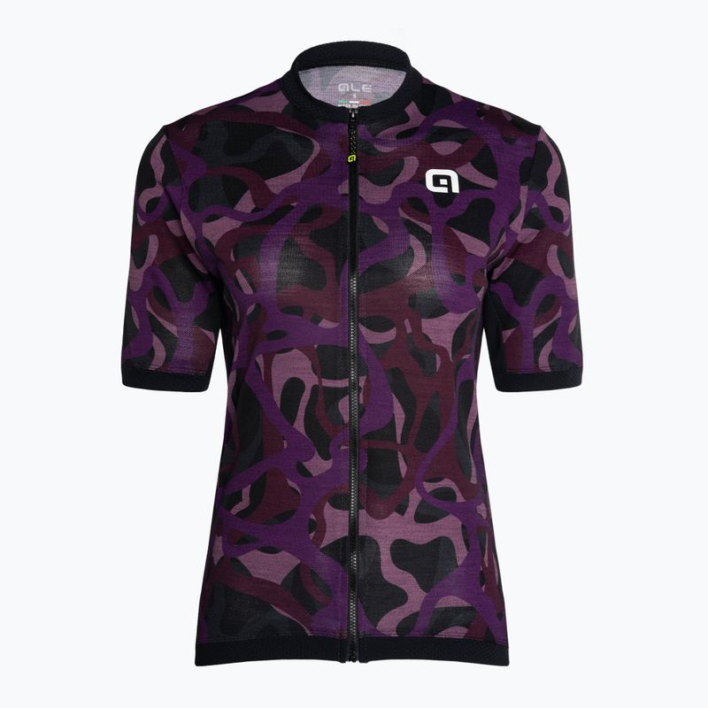 Dámsky cyklistický dres Alé Woodland čiernofialový L22185494 3