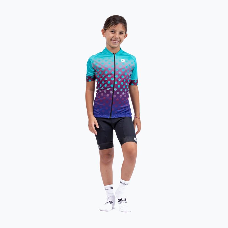 Detský cyklistický dres Alé Maglia MC Bubble blue L22227462 5