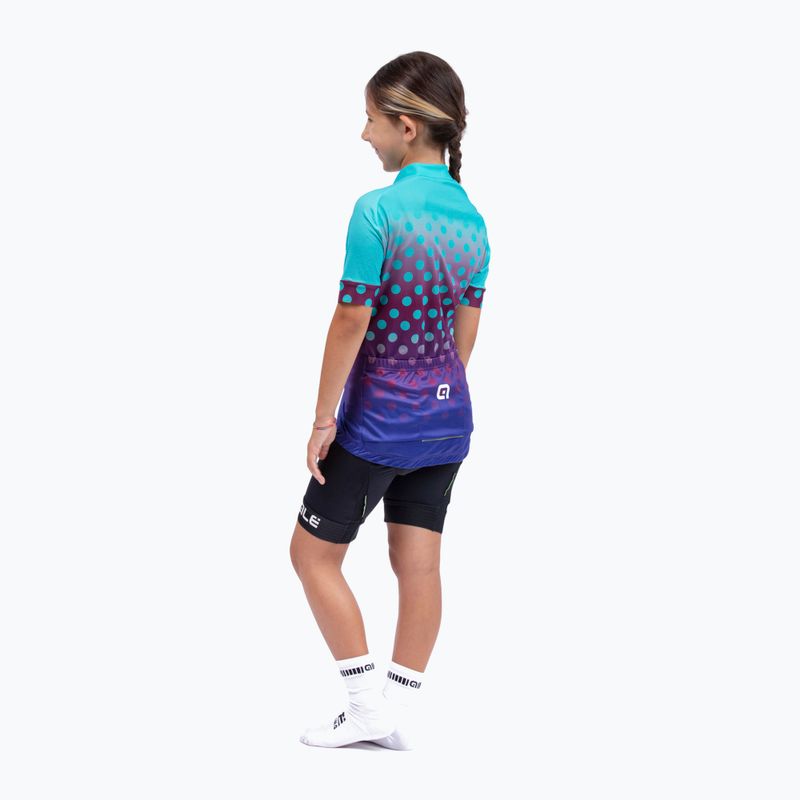 Detský cyklistický dres Alé Maglia MC Bubble blue L22227462 6