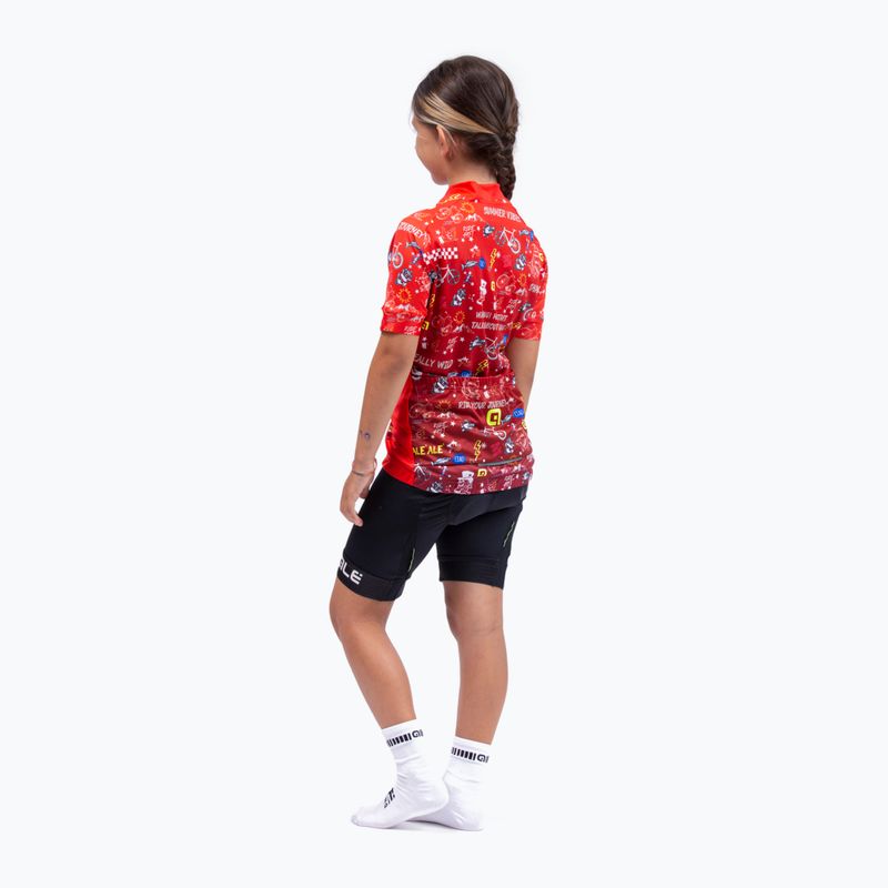 Alé Maglia Mc Vibes detský cyklistický dres červený L22228405 5