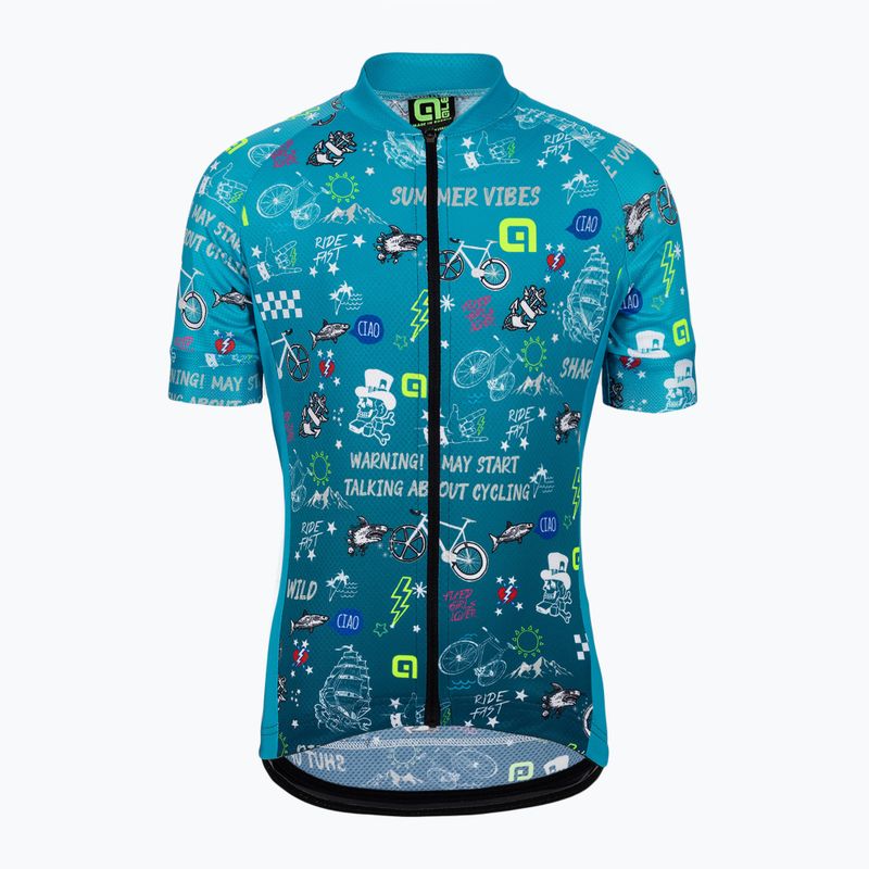 Alé Maglia Mc Vibes detský cyklistický dres modrý L22228461 4