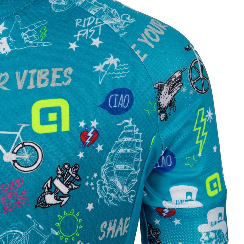Alé Maglia Mc Vibes detský cyklistický dres modrý L22228461 6