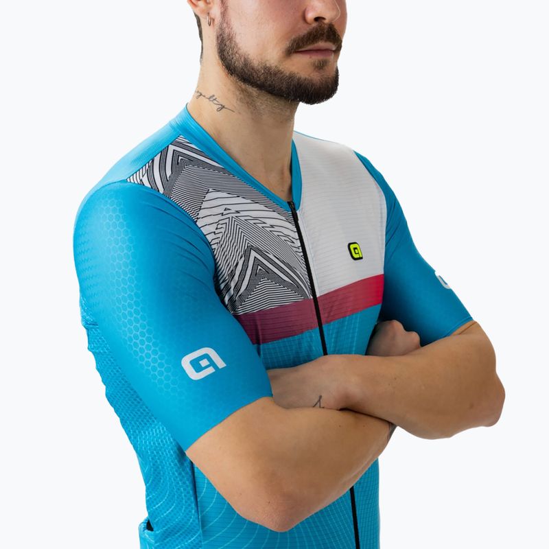 Pánsky cyklistický dres Alé Zig Zag modrý L2381461 4