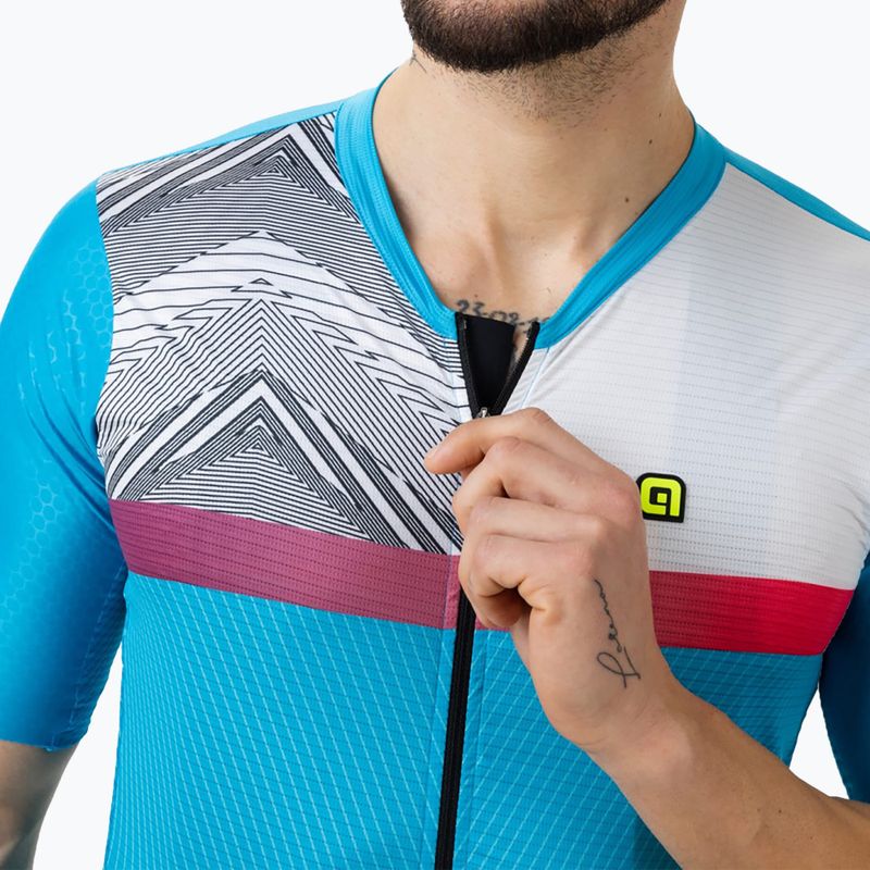 Pánsky cyklistický dres Alé Zig Zag modrý L2381461 5
