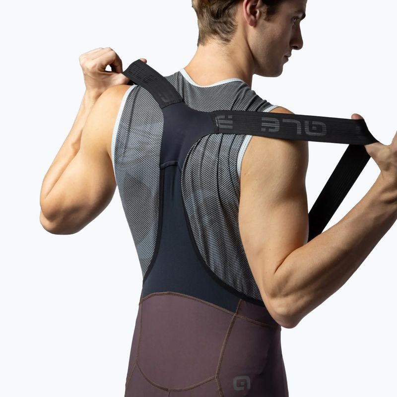 Pánske cyklistické šortky Alé Magic Colour Bibshorts brownie 5