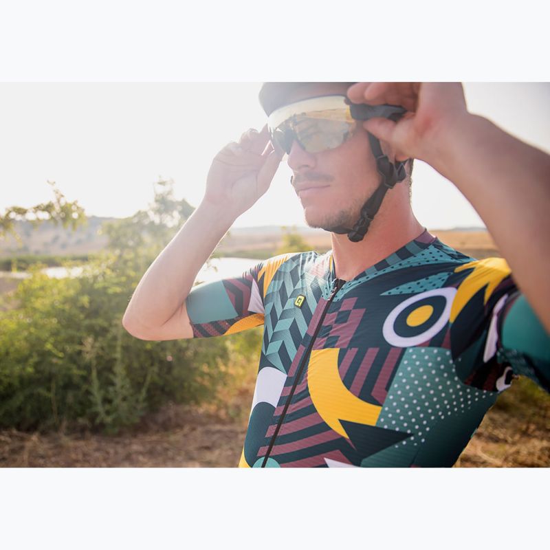 Pánsky cyklistický dres Alé Games cocoa brown 10