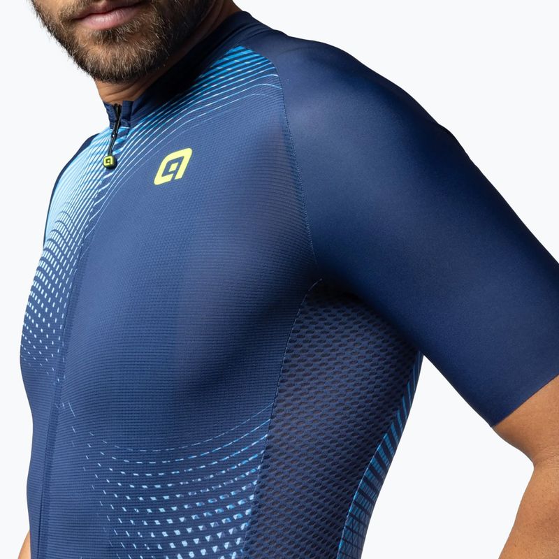Pánsky cyklistický dres Alé Optical blue 4