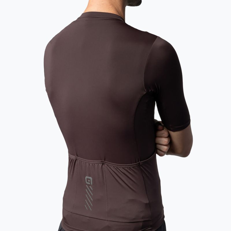 Pánsky cyklistický dres Alé Color Block Off Road cocoa brown 5