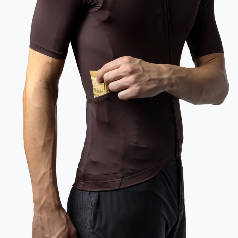 Pánsky cyklistický dres Alé Color Block Off Road cocoa brown 6
