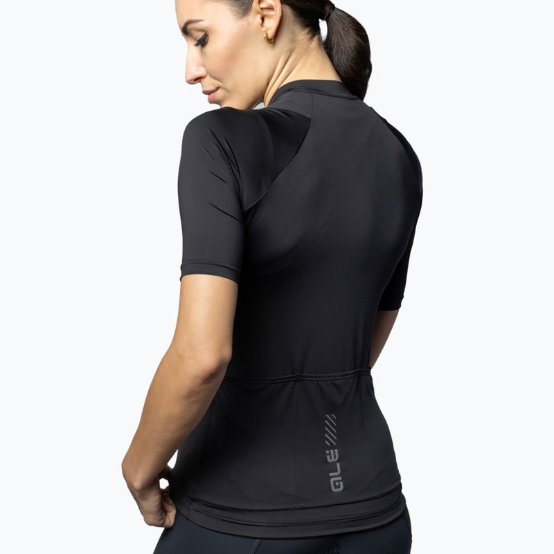 Dámsky cyklistický dres Alé Color Block black 3