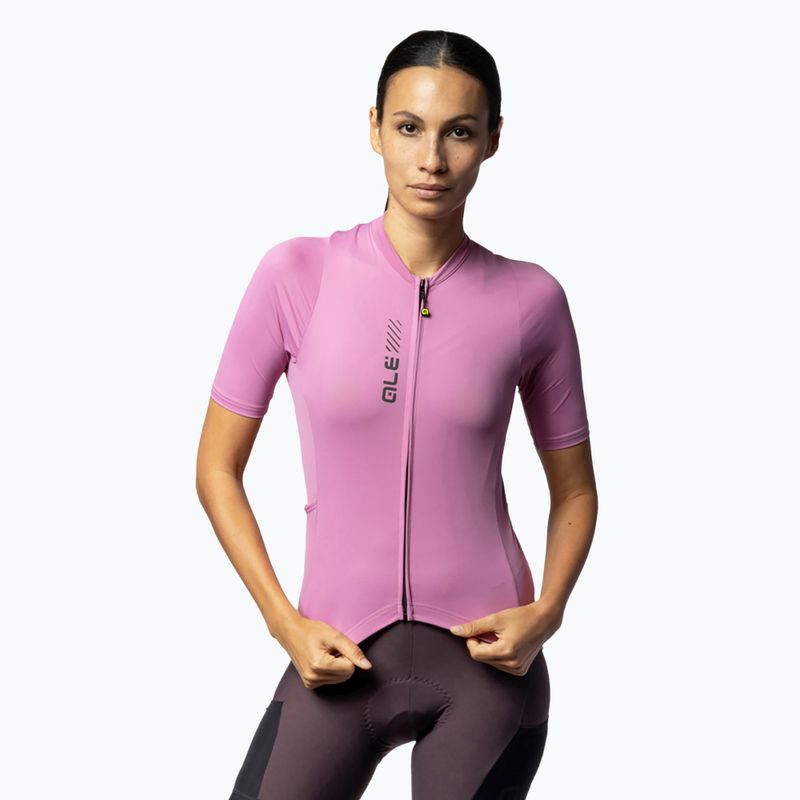 Dámsky cyklistický dres Alé Color Block Off Road blush