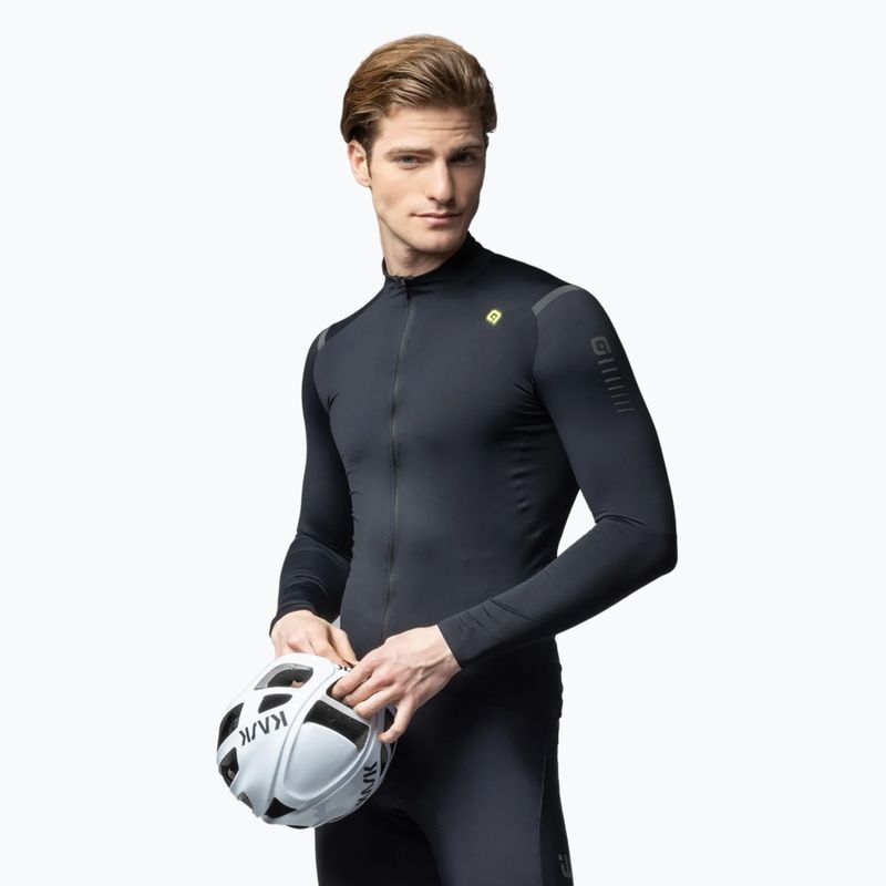 Pánska cyklistická mikina Alé Warm Race black