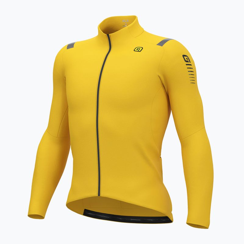 Pánska cyklistická mikina Alé Warm Race yellow 6