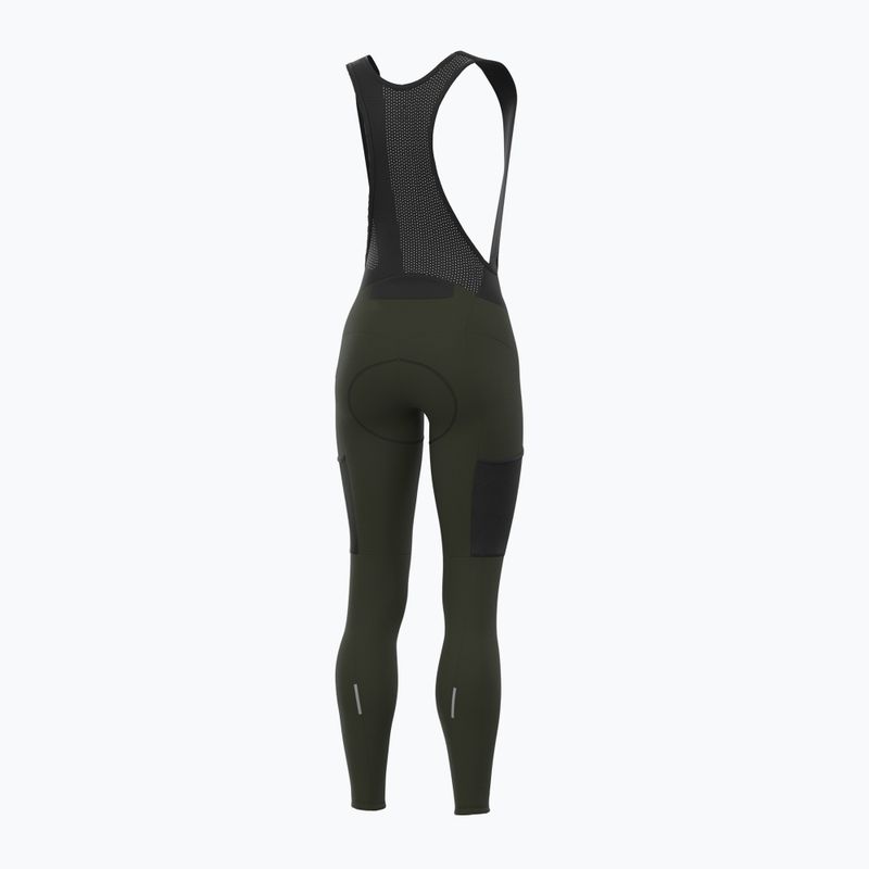 Dámske cyklistické nohavice Alé Stones Cargo Bibtights scotland green 2