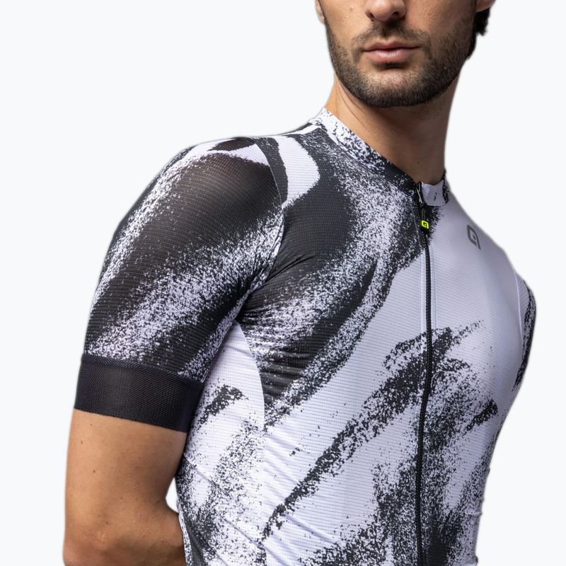 Pánsky cyklistický dres Alé Trace white 4