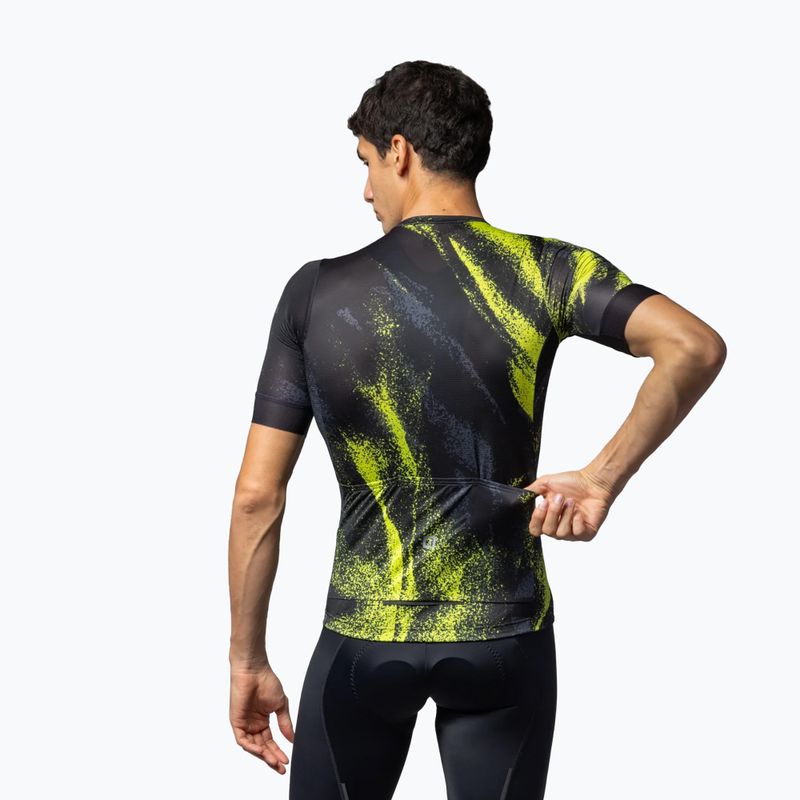 Pánsky cyklistický dres Alé Trace acid green 2