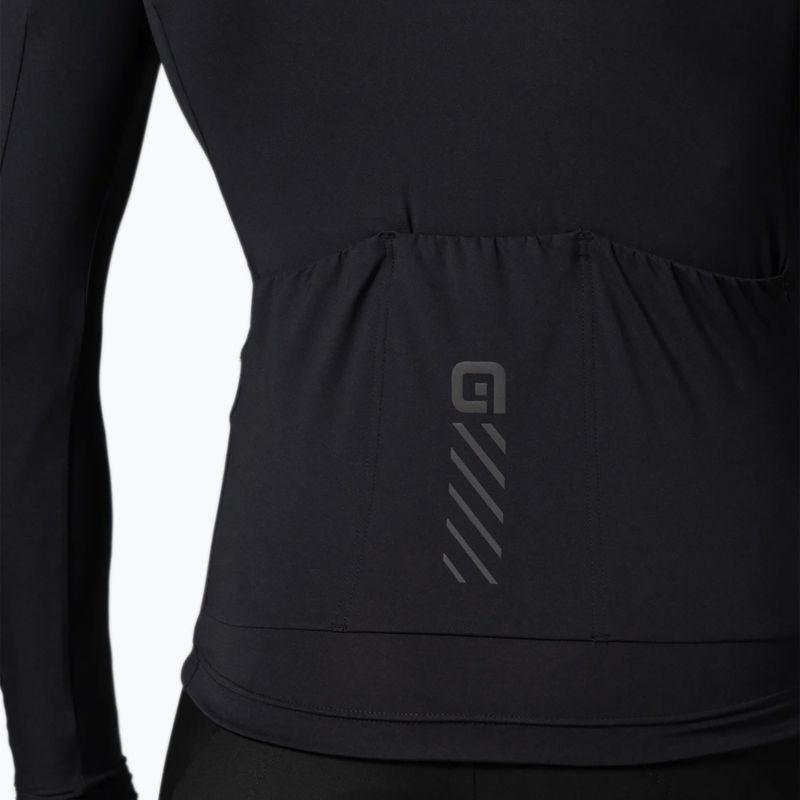 Pánske cyklistické tričko longsleeve Alé Color Block black 4